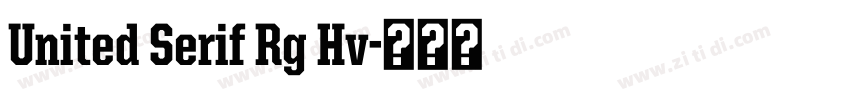 United Serif Rg Hv字体转换